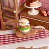 Hamburguesa de Dibujos Animados Transfronteriza Miniatura de Resina Juguetes de Comida Figuras Lindas Decoraciones para Casa de Muñecas Cocina Accesorios DIY de Pegamento de Crema