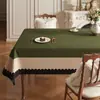 Toalha de Mesa Estilo Vintage, Não Lavável, Impermeável, à Prova de Óleo, Resistente ao Calor, Toalha de Mesa Retangular para Sala de Jantar Retro, Luxo Leve, Sensação de Alta Qualidade, Toalha Retangular para Mesa de Centro