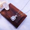 Collar con colgante de cobre y acero de titanio para mujer, estilo coreano, estilo cibernético, cadena de clavícula de celebridades, nuevo collar con colgante de circonita simple y a la moda de 2021.