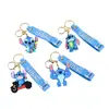 Llavero de Stitch, llavero creativo de figura 3D de goma blanda de dibujos animados, colgante para bolso, pequeño regalo al por mayor