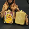 Amuleto Guardián Budista del Zodiaco Tara Verde Zhaliram Dios Amarillo de la Riqueza Zorro de Nueve Colas Buda de la Medicina Cinabrio Oro Colgante Thangka