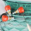 Aleación de Resina Empalmada de una Sola Pieza Forma de Gota de Agua Tres Vías Cabeza de Buda Imitación Marfil Cuentas Accesorios de Joyería