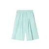 Princesa Yuanyuan 2026 nuevos pantalones cortos de verano estilo americano para niños con cintura elástica, pantalones holgados de longitud media, ropa para niños