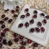 Âmbar Sangue Natural Estilo Palácio Caixa Contas Espaçadoras DIY Joias Feitas à Mão Pulseira Colar Acessórios com Contas Material