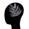 Tocado de estilo europeo y americano con diamantes de imitación, hecho a mano, accesorio para el pelo recogido, accesorio para el pelo de novia, accesorio para el pelo para vestido de novia DZ109