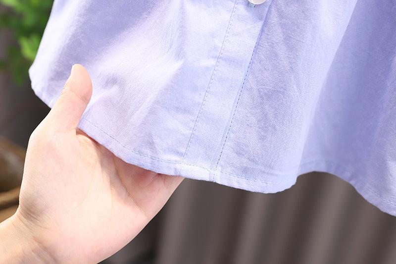 立领娃娃衬+黑桃心牛仔