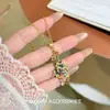Nuevo Collar con Colgante de Peces Koi de Colores de la Industria Pesada China Choker de Lujo Ligero Exquisito Sensación de Alta Gama Atrae Riqueza y Suerte Collar Versátil
