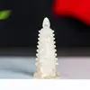 "Ornaments da Torre Wenchang de Cristal Natural Preenchidos com Resina" Mesa Estudo Resina Cristal Torre Wenchang