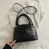 Nova Bolsa Transfronteiriça com Padrão de Pedra e Concha para Mulheres 2026, Bolsa de Mão de Grande Capacidade, Bolsa de Ombro da Moda de Nicho, Bolsa Transversal