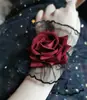 Pulseira de Renda com Rede Rosa Pulseira de Pulso Luxo Leve Moda de Alta Qualidade Exquisite Pulseira Nova Pulseira Versátil para Mulheres