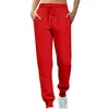 Calças Esportivas Femininas para Exportação, Calças Jogger de Lã Outono e Inverno, Calças Longas para Corrida, Calças da Moda com Cintura Elástica Slim-Fit Venda por Atacado