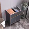 Gabinete de fregadero de acero inoxidable Gabinete de balcón Fregadero de lavandería integrado Lavavajillas Gabinete de piso de cocina Apartamento pequeño Gabinete de baño para el hogar