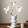 Flor de Anturio Blanca Flor de Anturio Rosa Flor Artificial Paisajismo Micro Paisajismo Arreglo Floral Floristería Materiales Florales Decoración del Hogar Flor Artificial Falsa