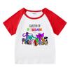 2023 nueva ropa infantil, camiseta de manga corta de verano para niños, camiseta raglán para niños y niñas, camiseta de media manga para bebés, top para niños