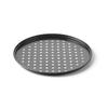 Tapa Perforada Antiadherente para Pizza Certificada FCM Transfronteriza Placa para Barbacoa Acero al Carbono con Múltiples Agujeros Sartén Redonda para Parrilla