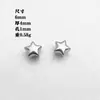 Aliexpress Transfronterizo Acero Inoxidable Estrella de Cinco Puntas Cuentas Sueltas Cuentas Espaciadoras DIY Pulsera Hecha a Mano Collar Accesorios de Joyería