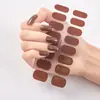 2025 Nova Manicure Gel Sem Cozimento Adesivo 3D Completo Adesivos de Manicure Estilo Ins Esmalte Usável Adesivos de Manicure Foscos