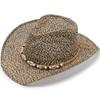 Sombrero de vaquero transfronterizo, nuevo sombrero de paja de verano para hombre, sombrero de playa de estilo coreano, sombrero de protección solar tejido de paja para hombres y mujeres.