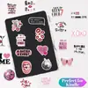 50 piezas de pegatinas de grafiti rosas para niña "Soy una estrella" para guitarra DIY, cuaderno, equipaje, pegatinas impermeables para uso transfronterizo