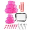 Clip para Raíz de Cabello Esponjoso Superior Artefacto Perezoso Grande, Mediano y Pequeño Flequillo de Aire Estilizado de Cabello Corto Clip para Rizar el Cabello Barril para Rizos