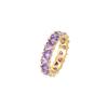 Anel de zircônia cor de diamante europeu e americano, best-seller transfronteiriço, feminino, design em forma de coração com incrustação de diamante, anel de moda personalizado popular