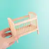 1:12 Muebles Miniatura para Casa de Muñecas Modelo Sin Terminar Escena de Habitación Infantil Decoración de Cama para Niños