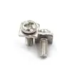 Cruz Niquelada con Junta Cuadrada Cabeza Redonda Tornillos de Dos Combinaciones Bloque de Terminales Tornillos de Engarzado Cabeza de Sartén M3M4-M5