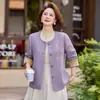 Ropa para mujeres de talla grande, de mediana edad y mayores, nuevo estilo otoño 2026, chaqueta elegante y con estilo, top juvenil y chic para mujeres