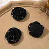 Tecido floral de cetim suave de outono coreano, bolinhas onduladas, rosa, DIY, feito à mão, elástico de cabelo, cordão para cabeça, flor de pulso, acessórios para roupas