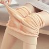 Leggings Grossos com Forro de Lã para Outono e Inverno Femininos, Calça Peça Única de Nylon Imitação, Calças Térmicas de Outerwear para Atacado, Meia-Calça Plus Size Transfronteiriça