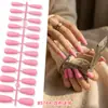 Europeu e Americano Popular Transfronteiriço Fosco Sólido Cor Gelo-Transparente Alto Padrão Trapezoidal Nail Art Unhas Usáveis Pontas de Unhas Postiças Acessórios