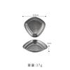 Plato para salsa vintage de acero inoxidable 304, plato de sabor irregular, plato pequeño comercial, tazón para salsa, plato para barbacoa, plato para refrigerios