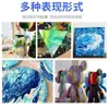 Oso de Fluido Base Blanca DIY Hecho a Mano Regalo para Niños Set de Pintura Acrílica Kit de Materiales Oso Violento Venta al por Mayor