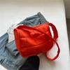 Bolsa de lona de liquidação Bolsa de ombro feminina Bolsa de outono e inverno Bolsa de grande capacidade Bolsa escolar de estudante Bolsa de pano Bolsa de compras