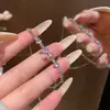 Pulsera Super Brillante con Circonita Microincrustada para Mujer, Pulsera de Cristal de Lujo Ligero de Gama Alta, Nueva Joyería Popular de Venta al por Mayor 2026