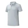 Camisa Polo Deportiva Profesional de Gama Alta, Absorbe la Humedad, Secado Rápido, Camiseta Casual con Cuello, Manga Corta, Transpirable, Camisa Polo de Trabajo Corporativo