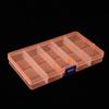 Caja de Plástico Pre-Fabricada de Fábrica con Tapa con Hebilla Caja de Almacenamiento de 15 Compartimentos Caja de Plástico Desmontable para Labores de Aguja Caja Organizadora para Equipo de Pesca
