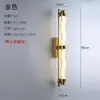 Nova luminária de parede longa estilo chinês em mármore sintético para sala de estar, quarto, parede de fundo, hotel, villa, iluminação decorativa de corredor