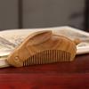 Peine de Sándalo Verde y Madera de Tuya, Peine Portátil en Varios Estilos, Regalo Navideño para Niñas, Peine de Bolsillo Estilo Antiguo de Madera Maciza