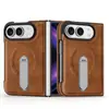 Funda magnética para iPhone Duo con soporte giratorio, armadura de cuero, Apple 82% de descuento, funda protectora de pantalla apilable