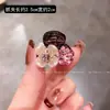 Exquisito y Dulce Pasador de Flor Rosa con un Toque de Lujo, Pinza Lateral Incrustada de Diamantes, Nuevo Estilo de Pinza para Flequillo para Mujeres
