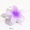 Presilha de Cabelo Flor Plumeria Popular Transfronteiriça, Acessório de Cabelo de Verão Colorido e Estiloso, Enfeite de Cabelo Versátil Tipo Pinça Tubarão Venda por Atacado
