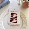 Pinza BB con Puntos de Ola Roja Ankora para Niños, Pinza para Flequillo Roto, Pinza Lateral, Accesorios para el Cabello, Venta al por Mayor
