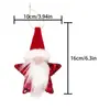 Adorno de Gnomo Estrella sin Rostro con Lazo de Lentejuelas Accesorio Navideño Prop de Regalo de Navidad Adorno Decorativo