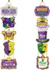 Tema del Carnaval Brasileño Colgante de Puerta de Carnaval Decoración de Puerta Mardi Gras Fiesta de Puerta a Puerta Suministros