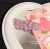 Pasador de cereza tejido a mano de lana personalizado, clip lateral de flor coreana tejido a mano, joyería para mujer, accesorios para el cabello, venta al por mayor, envío gratis