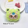 Llavero Colgante de Peluche Chirriante para Bebé de Tres Años Oso Travesti Capibara Capucha Muñeco Broche Accesorios