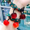 Ligas para el Cabello, Accesorios para el Cabello, Gomas Elásticas, Anillos para el Cabello, Adornos para el Cabello, Cuerdas para el Cabello Estilo Ins, Moño de Cereza, Estilo Pastoral, Estilo Ins