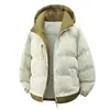 Abrigo de Algodón para Hombre Comercio Exterior Otoño Invierno Abrigo de Algodón para Hombre Holgado Moderno Estilo Coreano con Capucha Chaqueta de Algodón Engrosada Chaqueta para Pareja Adolescente