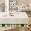 Mantel estilo crema, impermeable y a prueba de aceite, no necesita lavado, nuevo modelo 2025, tapete para mesa de comedor, lujo ligero, sensación de alta gama, mantel para mesa de centro estilo Ins
